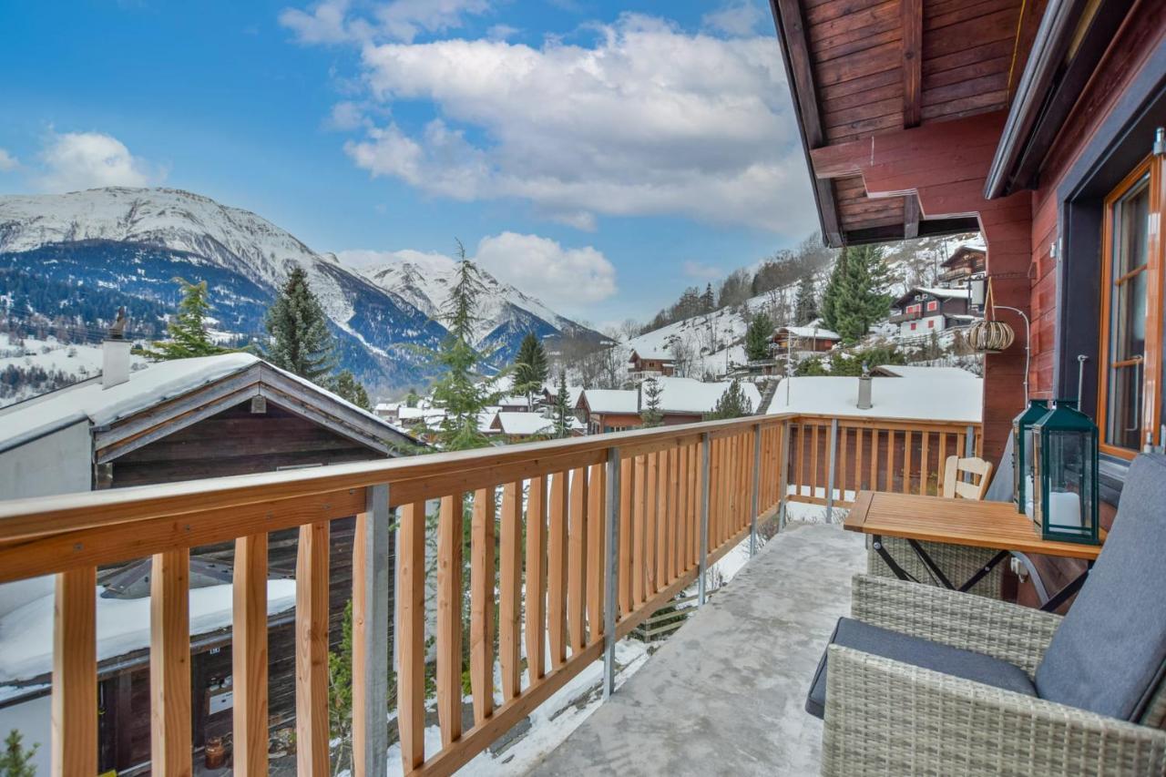 Reste Fidele Duplex Fiesch Exterior foto